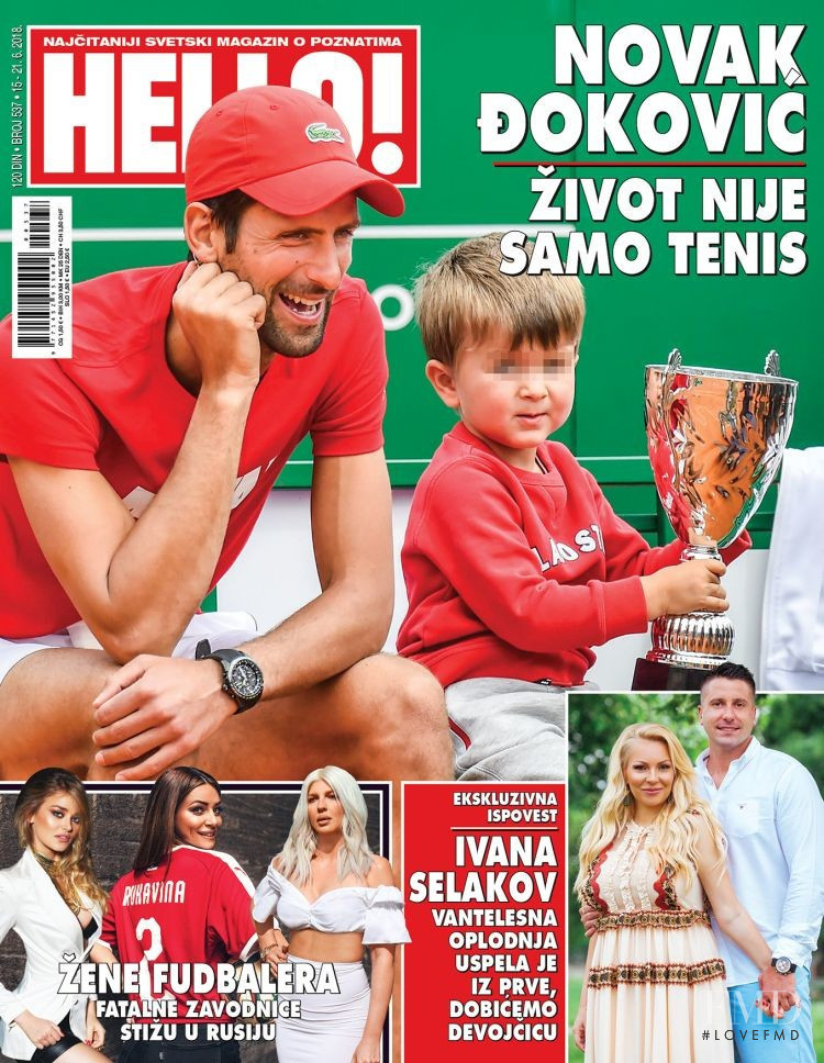 Sofija Milosevic featured on the Hello! Serbia cover from June 2018