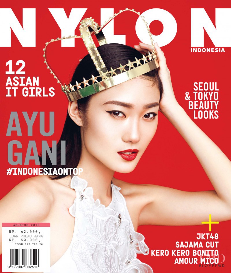 Ayu Gani featured on the Nylon Indonesia cover from August 2015