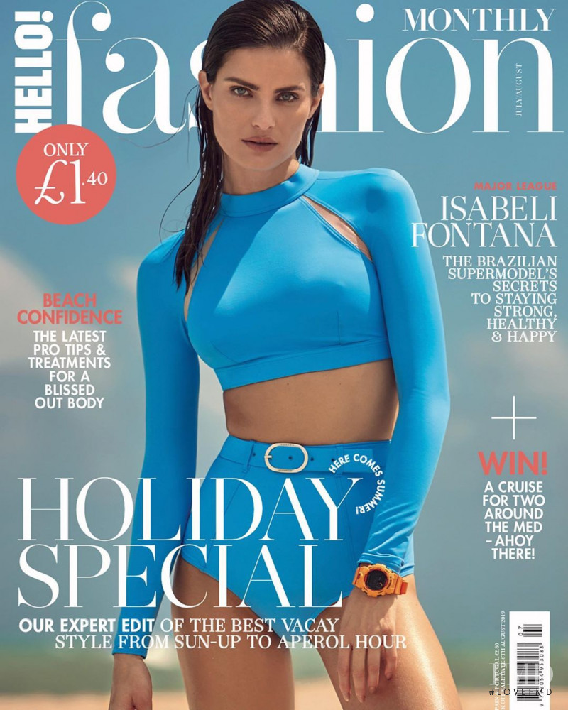 Isabeli Fontana featured on the Hello! Fashion cover from July 2019
