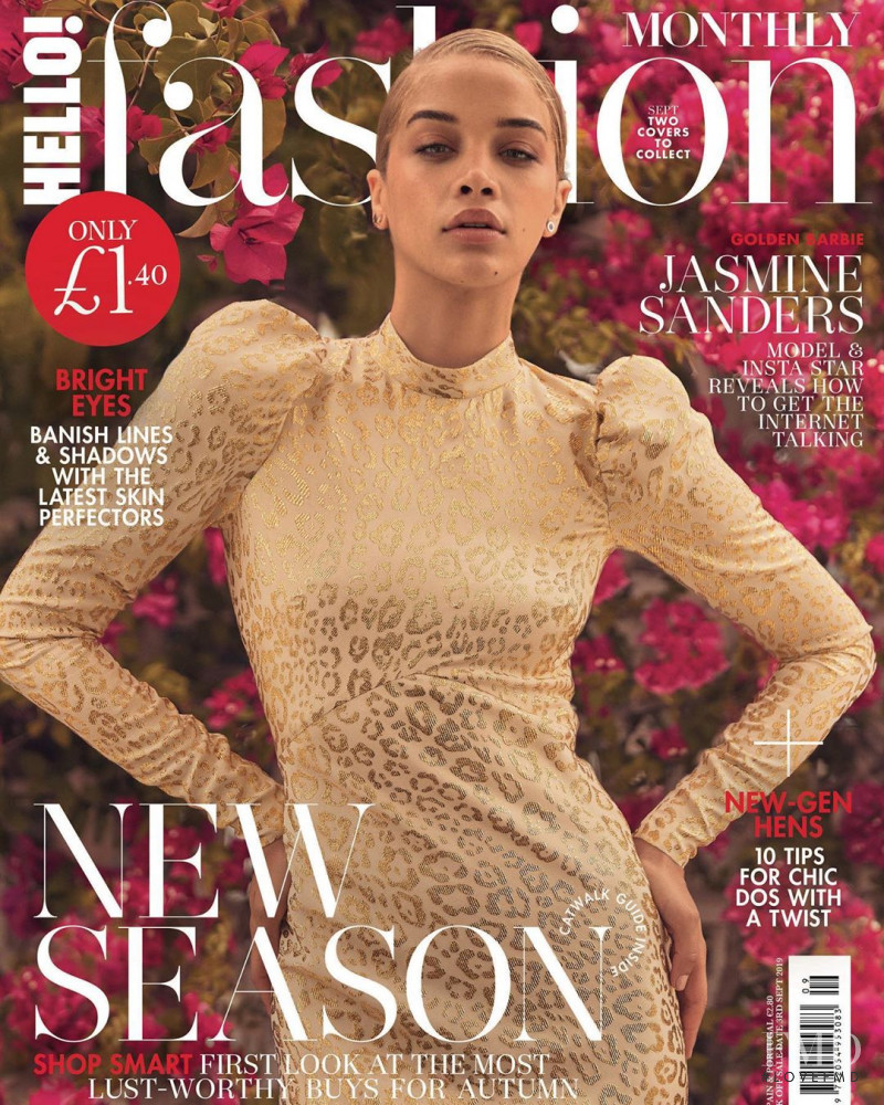 Jasmine Sanders featured on the Hello! Fashion cover from September 2019