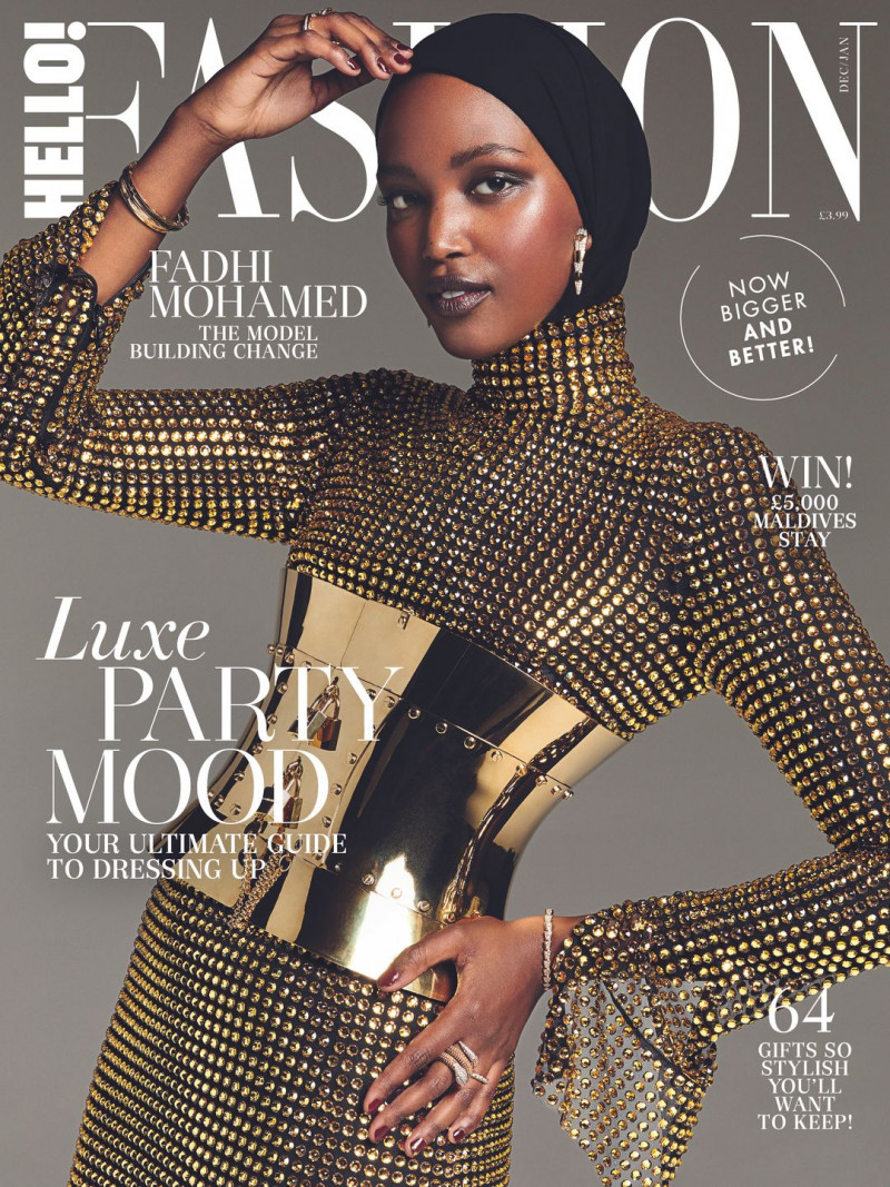 Fadhi Mohamed featured on the Hello! Fashion cover from December 2023