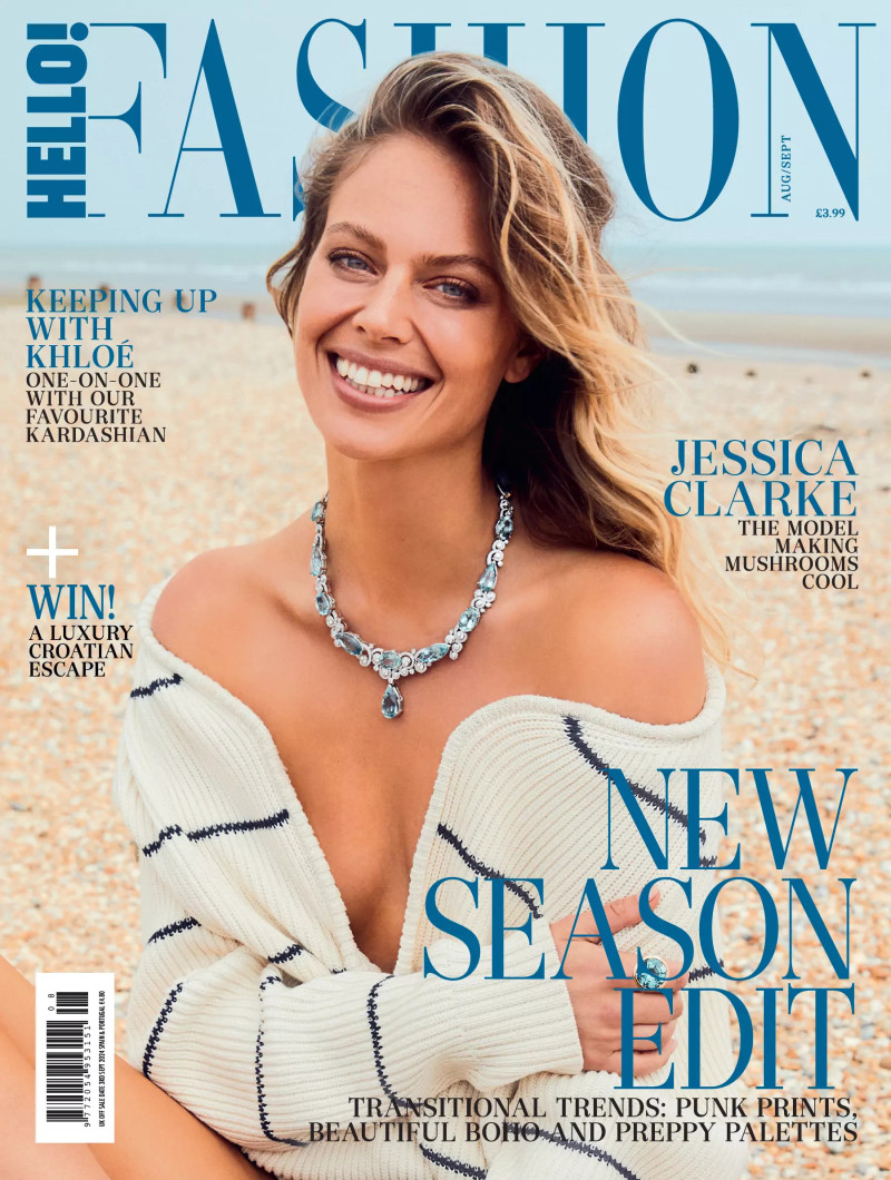 Jessica Clarke featured on the Hello! Fashion cover from August 2024