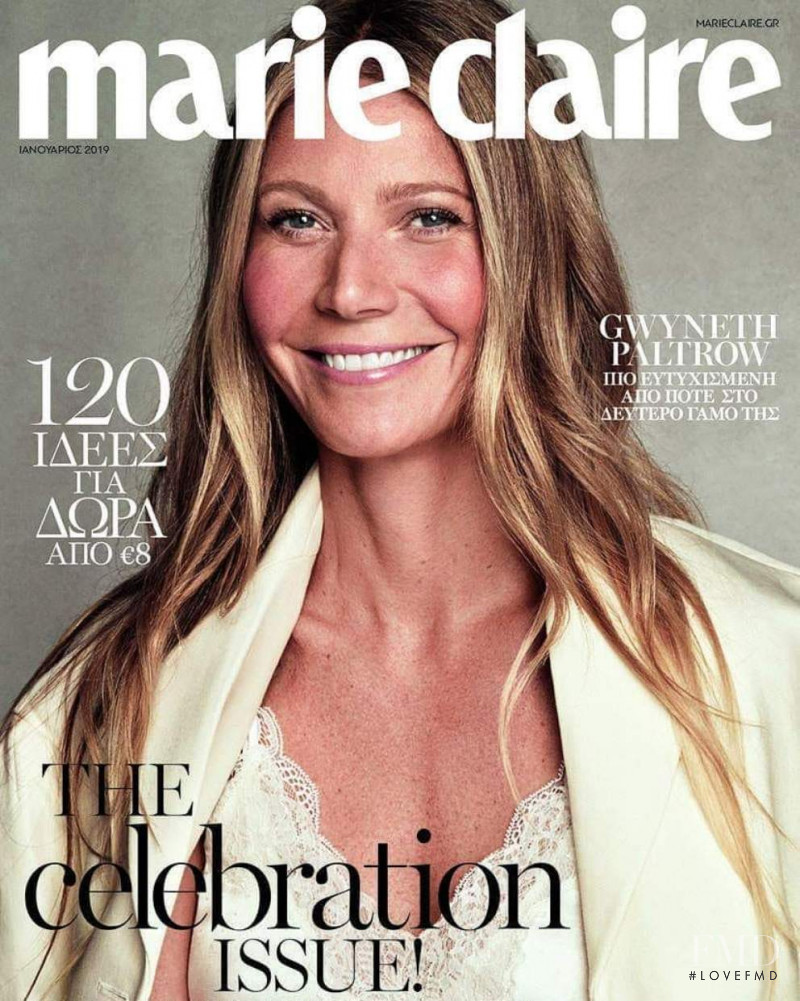 Gwyneth Paltrow featured on the Marie Claire Greece cover from January 2019