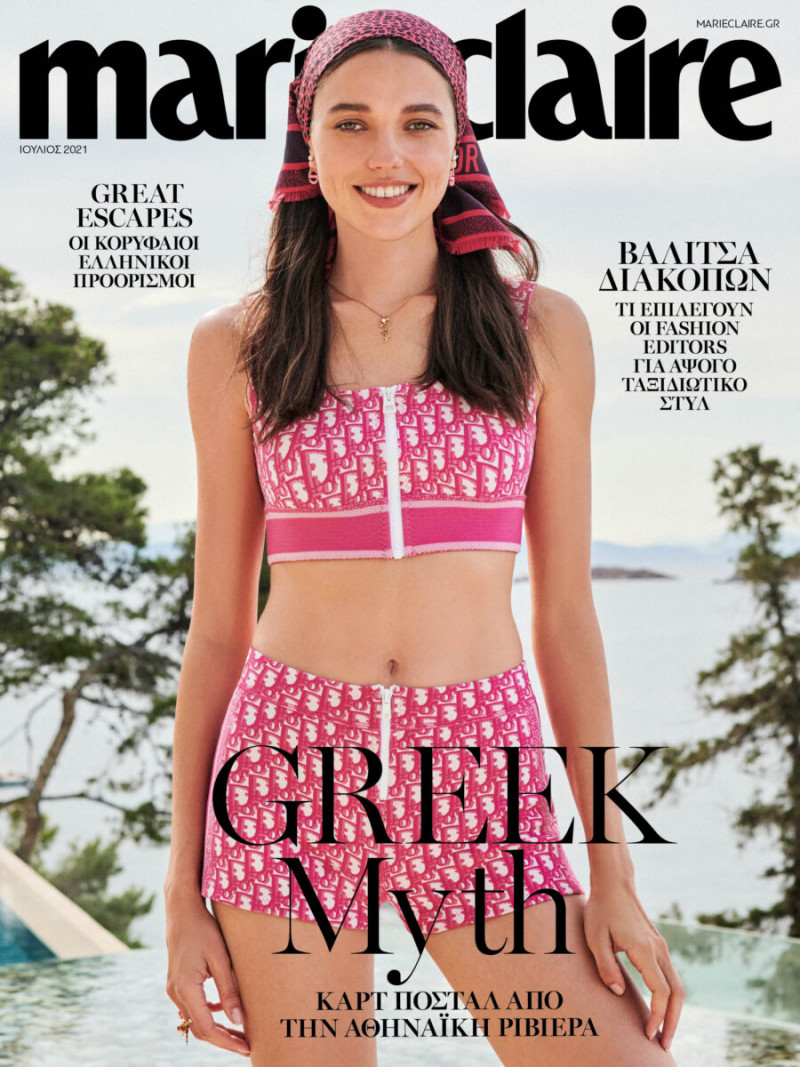  featured on the Marie Claire Greece cover from July 2021