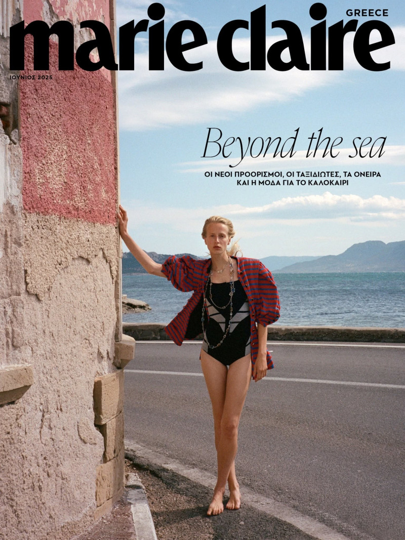  featured on the Marie Claire Greece cover from July 2025