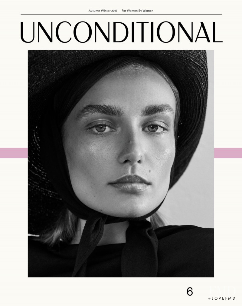 Andreea Diaconu featured on the Unconditional cover from September 2017