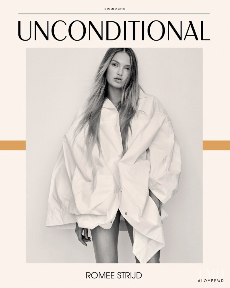 Romee Strijd featured on the Unconditional cover from June 2019