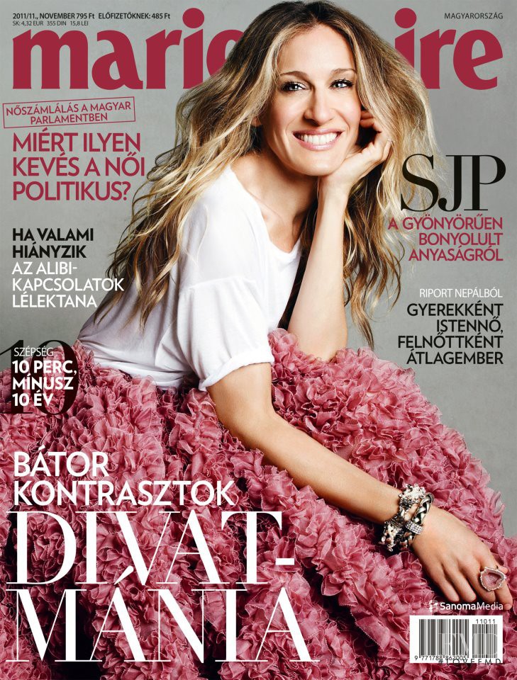 Sarah Jessica Parker featured on the Marie Claire Hungary cover from November 2011