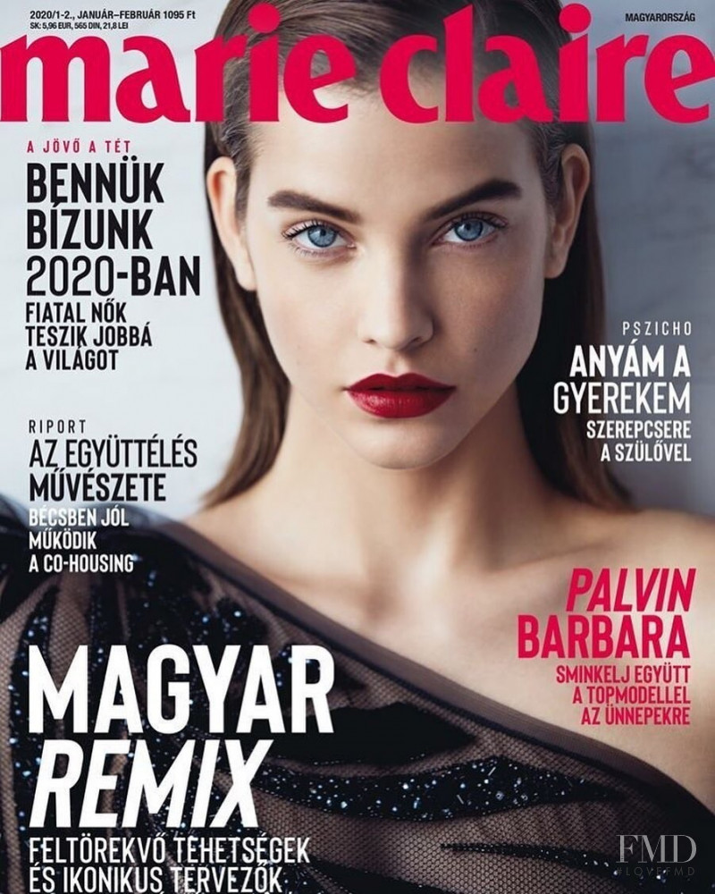 Barbara Palvin featured on the Marie Claire Hungary cover from January 2020