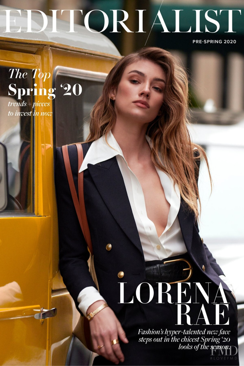 Lorena Rae featured on the Editorialist cover from March 2020