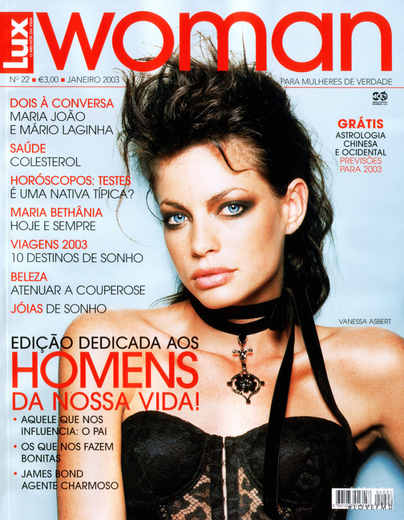 Vanessa Asbert featured on the Lux Woman cover from January 2003