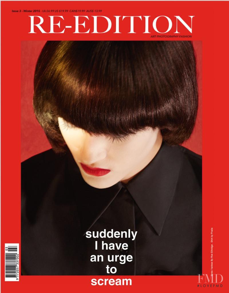 Greta Varlese featured on the Re-edition cover from December 2015