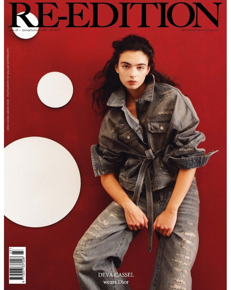 Deva Cassel featured on the Re-edition cover from March 2025
