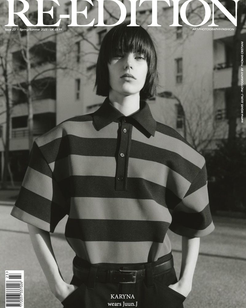 Karyna Maziar featured on the Re-edition cover from March 2025