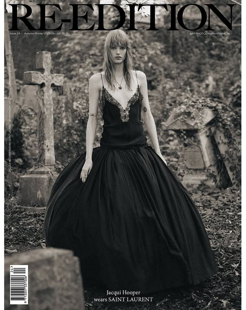 Jacqui Hooper featured on the Re-edition cover from October 2025