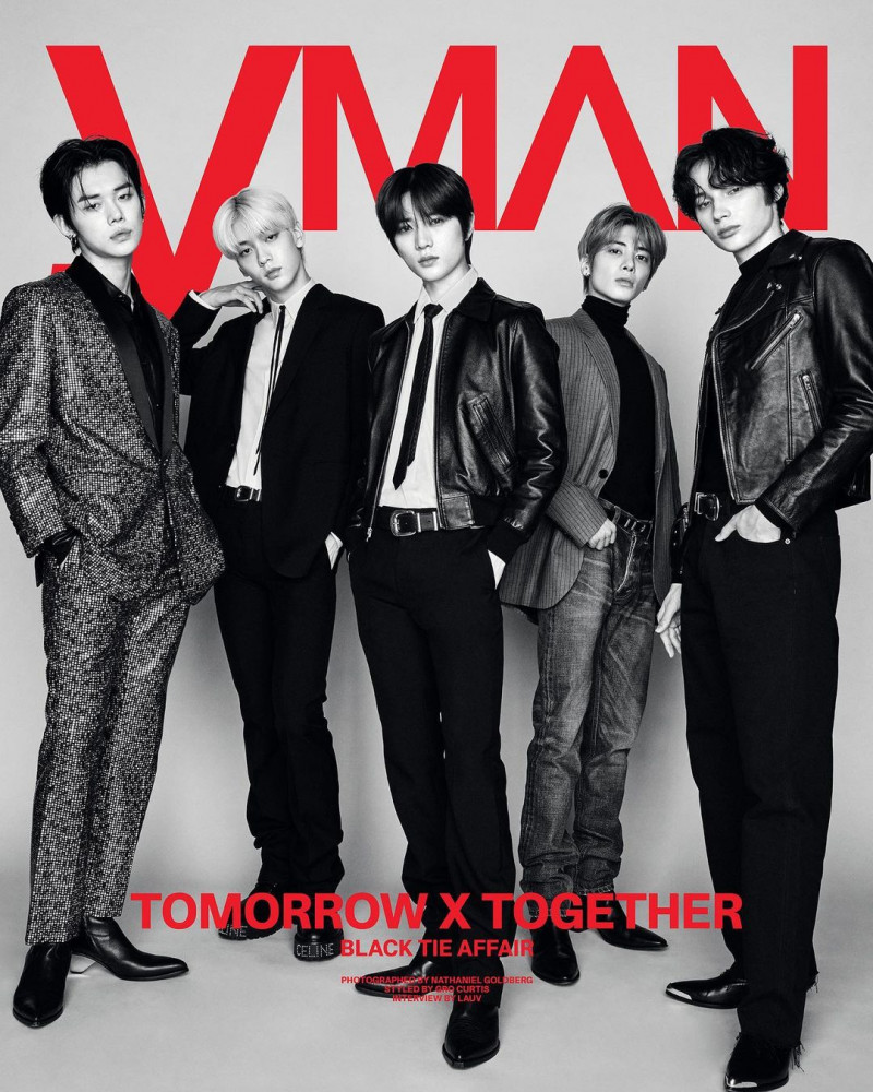 Tomorrow X Together featured on the V Man cover from March 2023