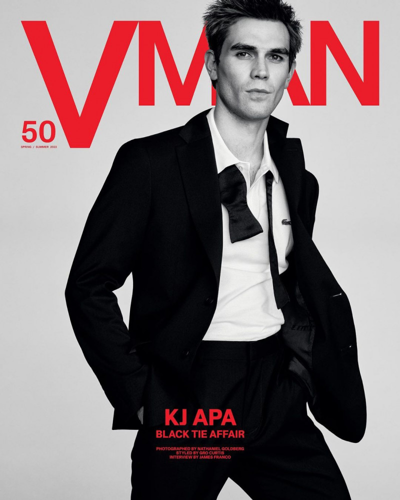 KJ Apa featured on the V Man cover from March 2023
