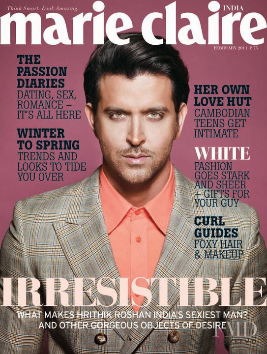  featured on the Marie Claire India cover from February 2011