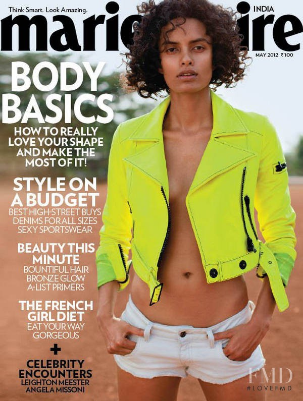 Lakshmi Menon featured on the Marie Claire India cover from May 2012