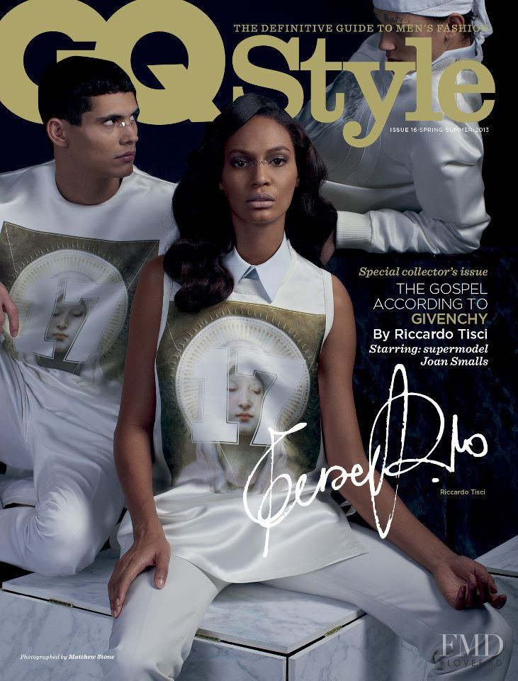 Joan Smalls, Francisco Peralta featured on the GQ Style UK cover from February 2013
