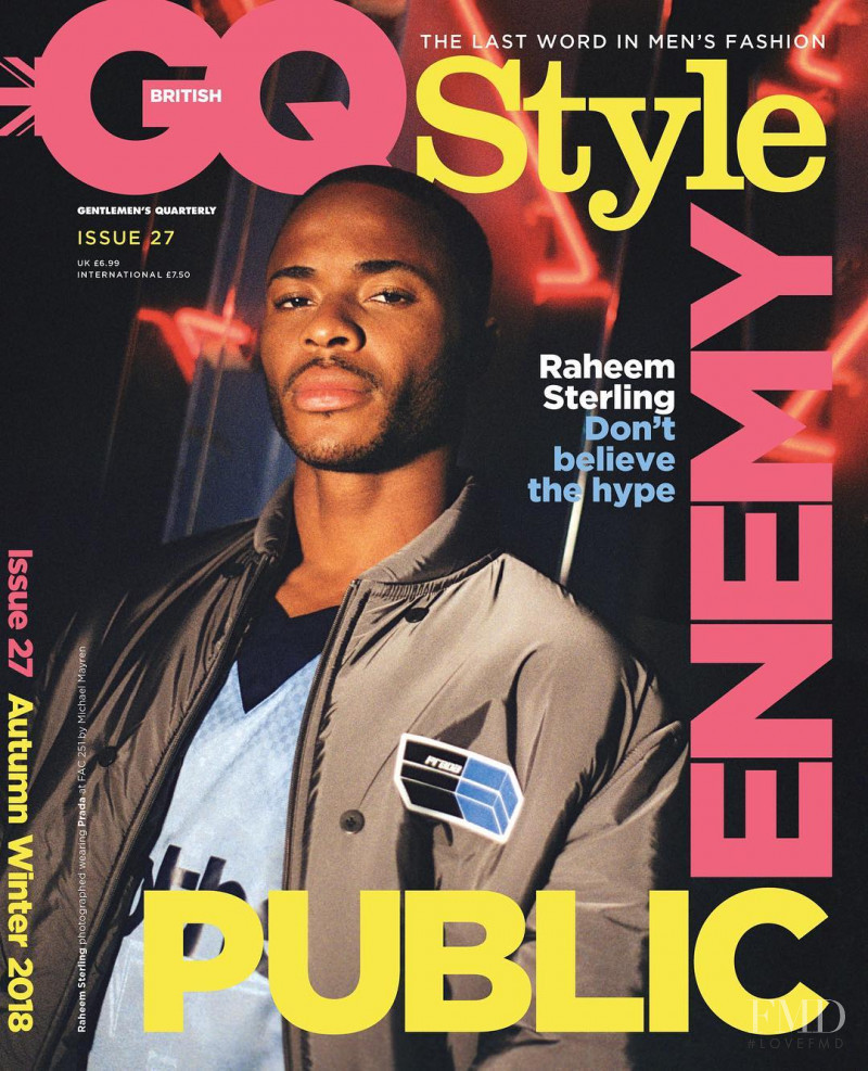 Raheem Sterling featured on the GQ Style UK cover from October 2018