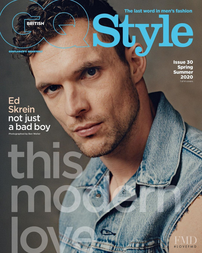 Ed Skrein featured on the GQ Style UK cover from April 2020