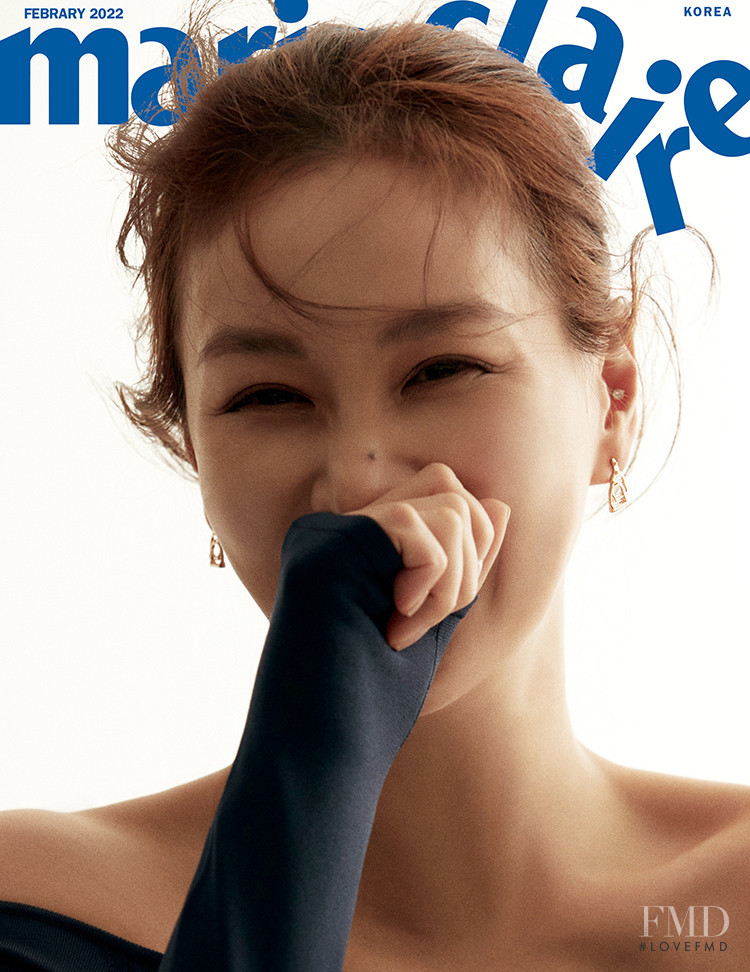  featured on the Marie Claire Korea cover from February 2022