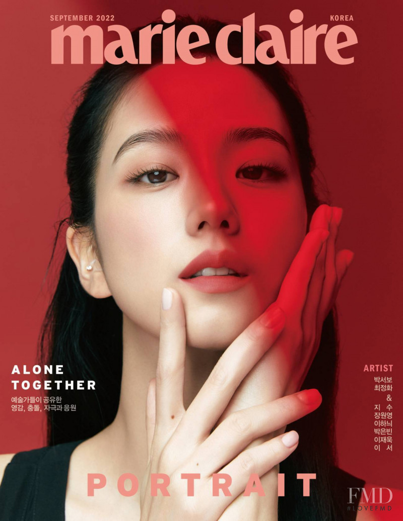 Jisoo  featured on the Marie Claire Korea cover from September 2022