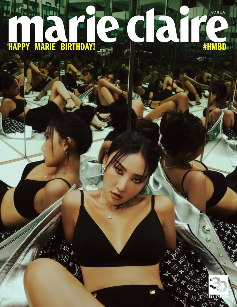 Hwasa  featured on the Marie Claire Korea cover from March 2023