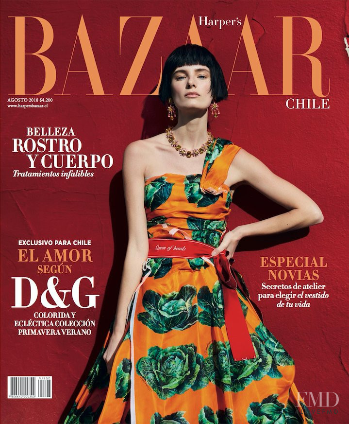  featured on the Harper\'s Bazaar Chile cover from August 2018