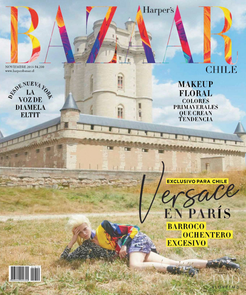 Daisy Huisman featured on the Harper\'s Bazaar Chile cover from November 2018