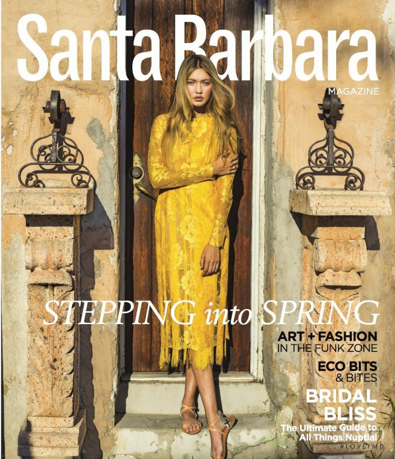 Gigi Hadid featured on the Santa Barbara cover from April 2013