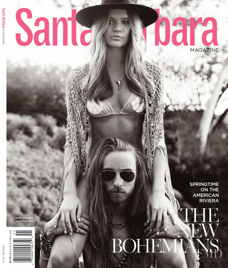 Josie Canseco featured on the Santa Barbara cover from February 2015