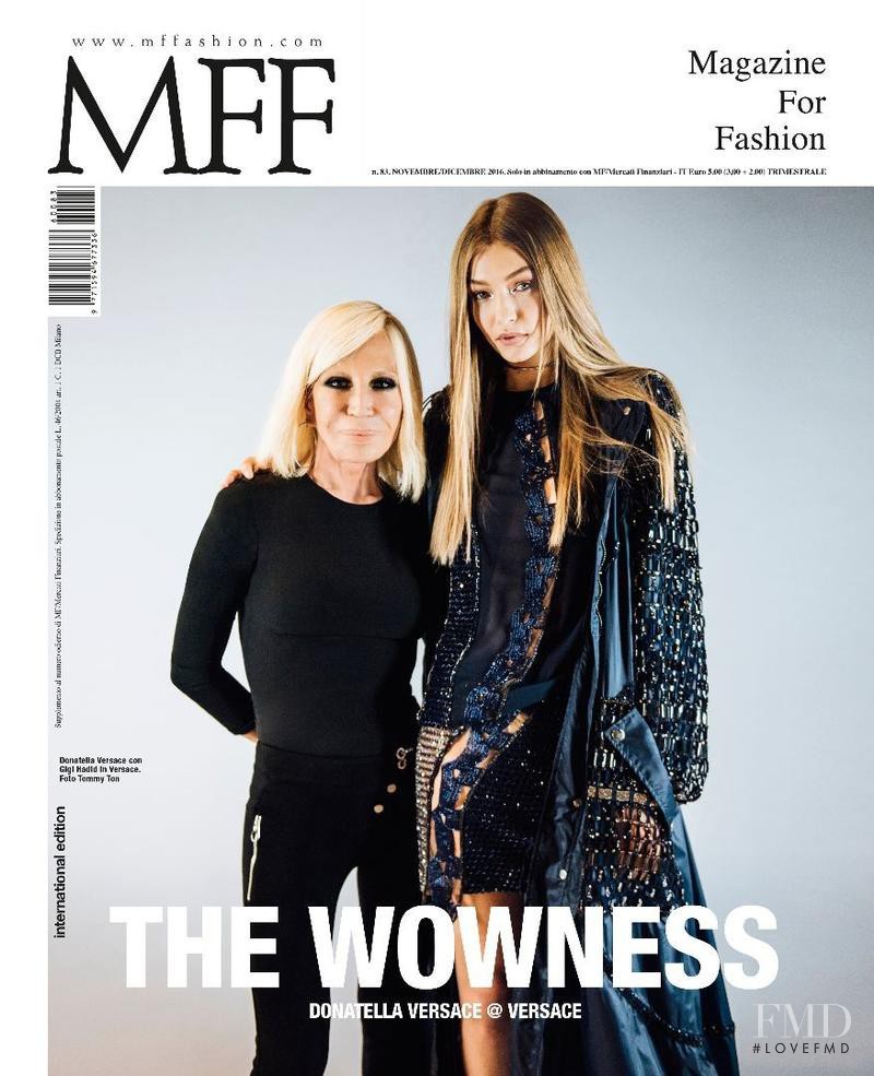 Gigi Hadid featured on the MFF cover from November 2016