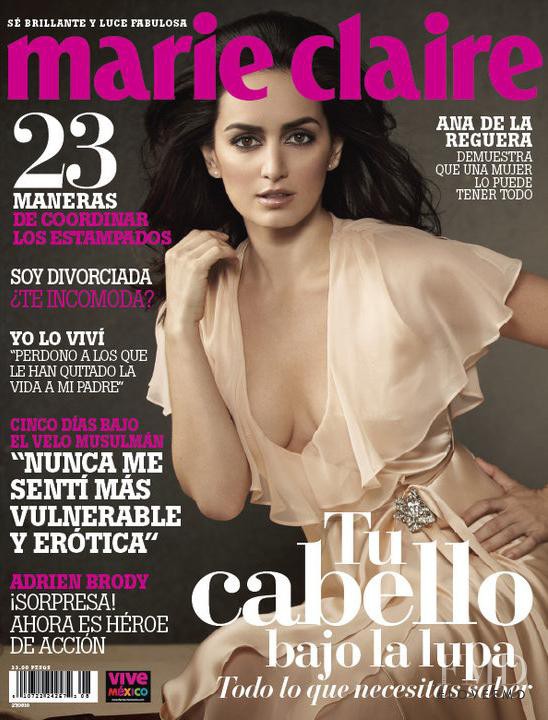 Ana de la Reguera featured on the Marie Claire Mexico cover from August 2010