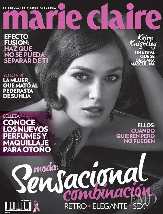 Keira Knightley featured on the Marie Claire Mexico cover from September 2011