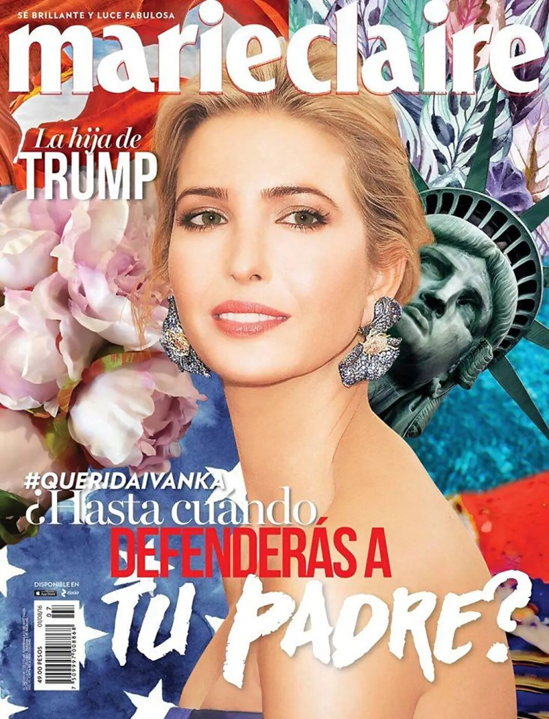 Ivanka Trump featured on the Marie Claire Mexico cover from August 2016