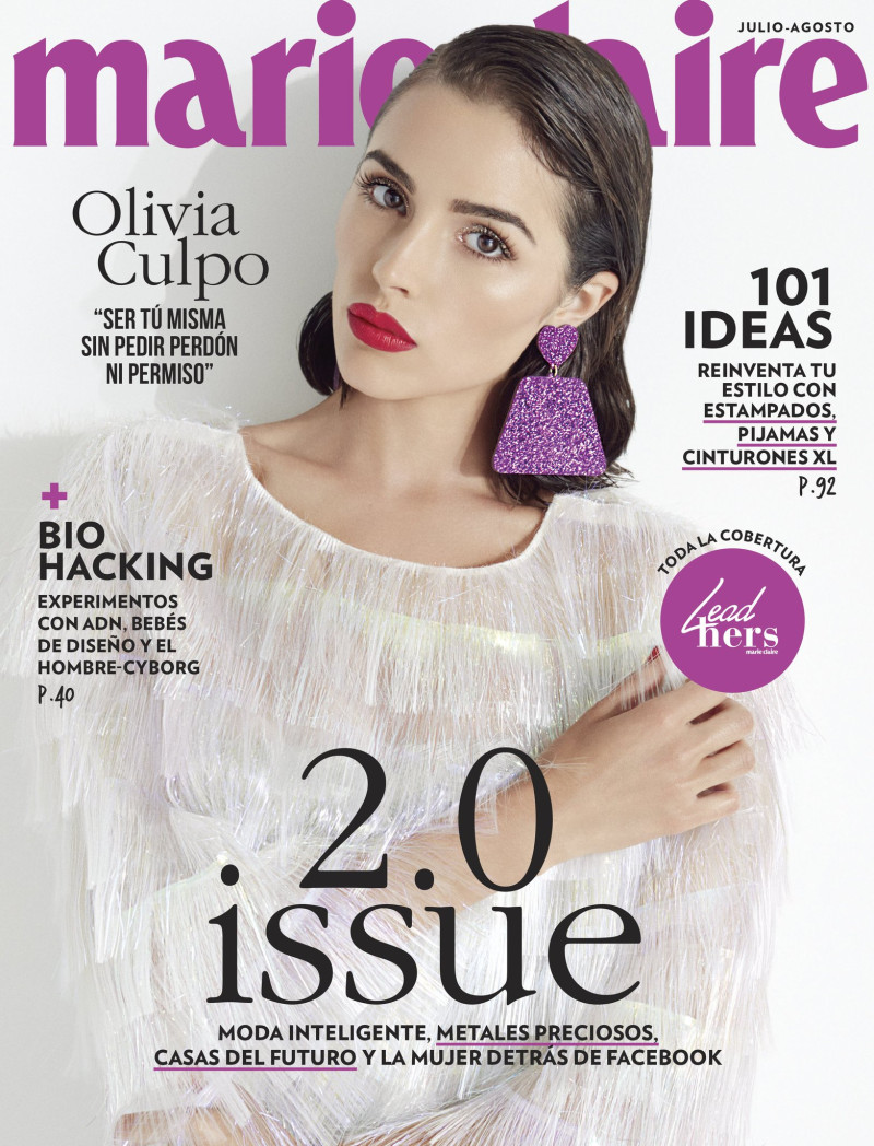 Olivia Culpo featured on the Marie Claire Mexico cover from July 2018