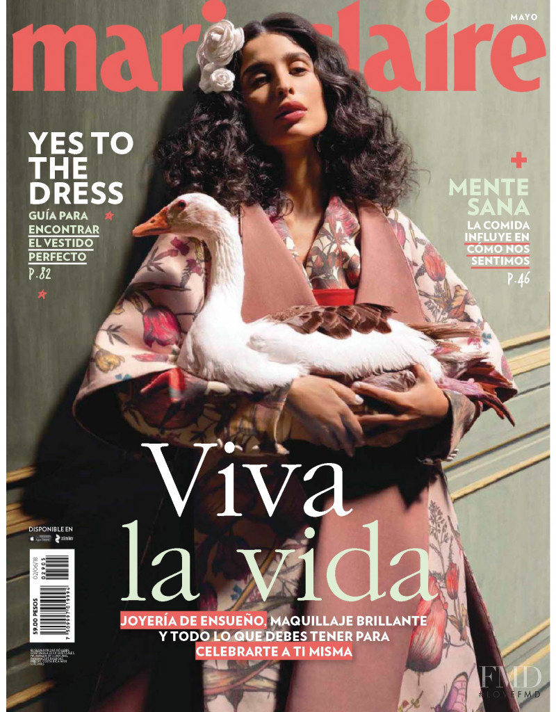Anna Litva featured on the Marie Claire Mexico cover from May 2018
