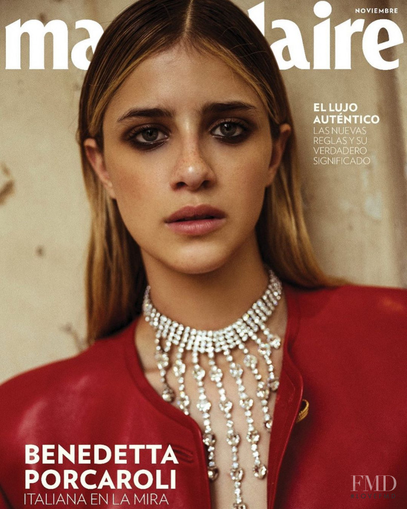 Benedetta Porcaroli featured on the Marie Claire Mexico cover from November 2019