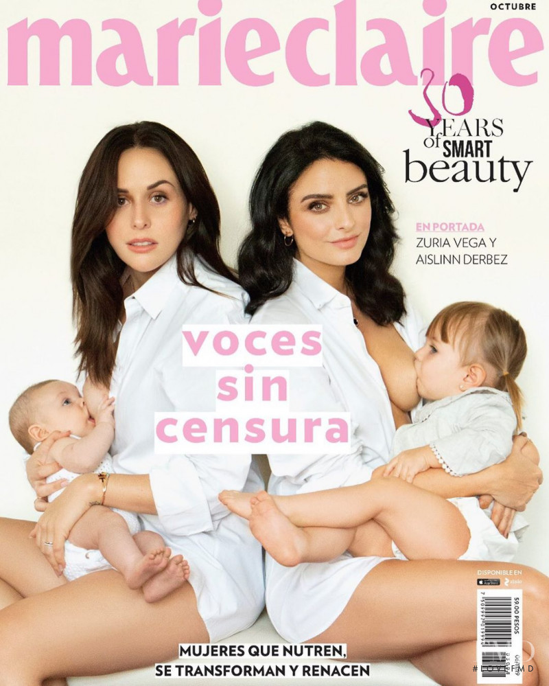 Zuria Vega, Aislinn Derbez featured on the Marie Claire Mexico cover from October 2019