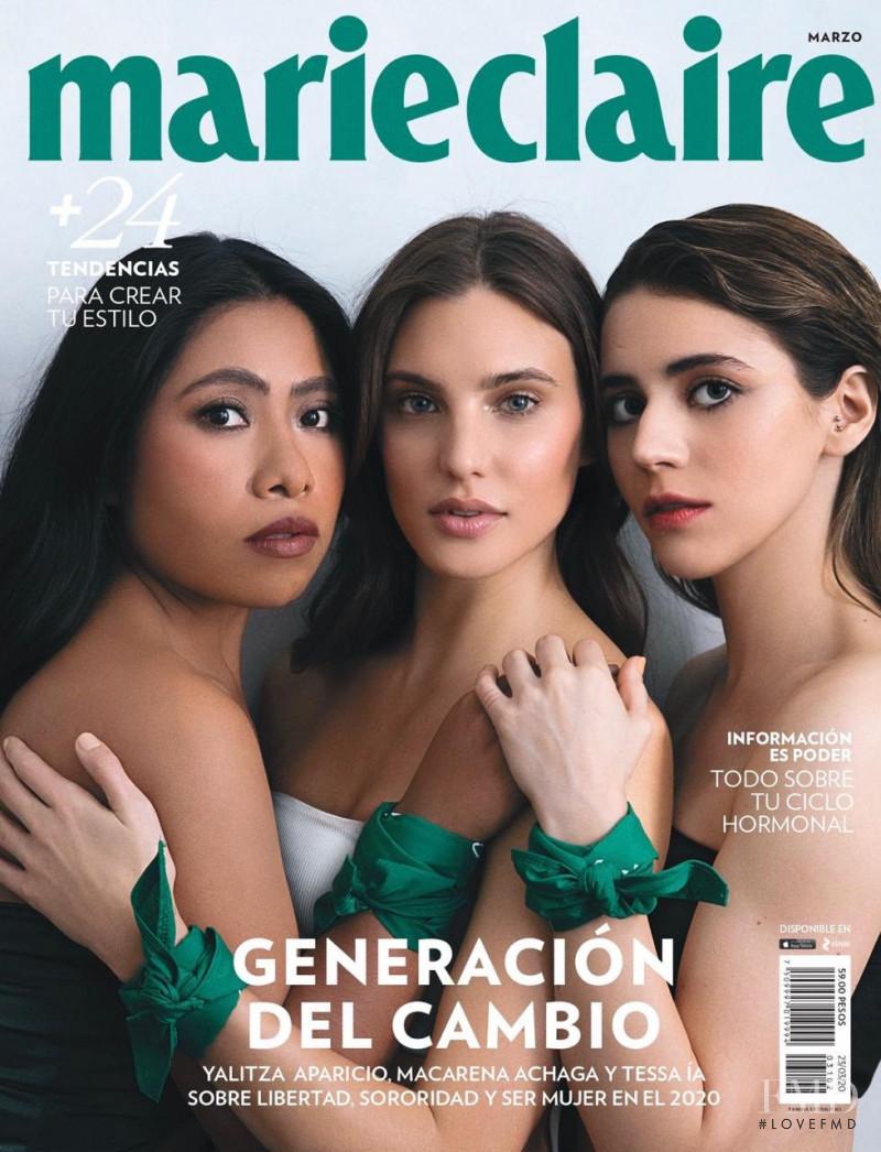  featured on the Marie Claire Mexico cover from March 2020
