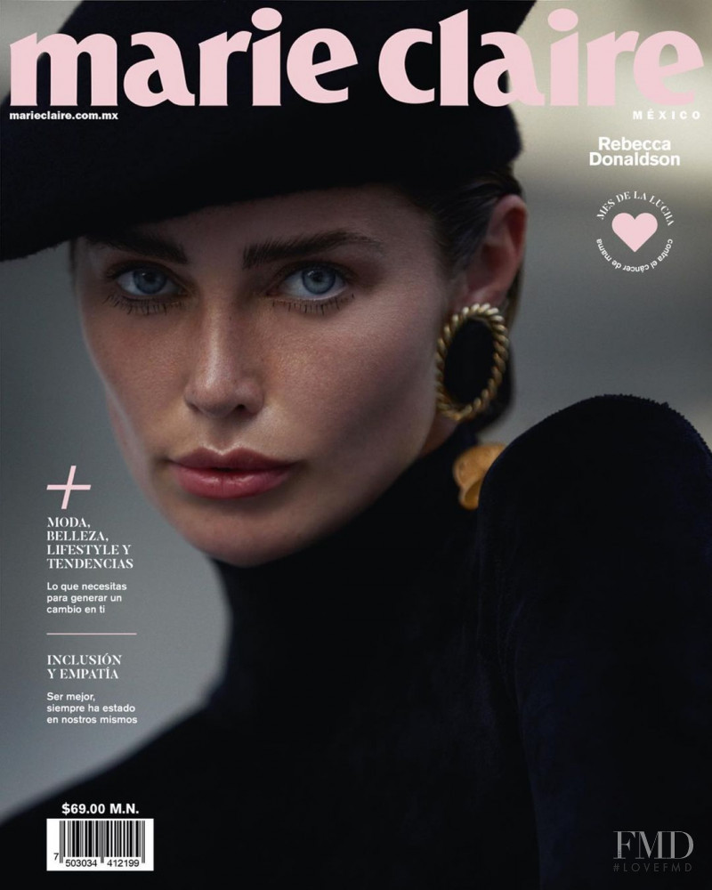 Rebecca Donaldson featured on the Marie Claire Mexico cover from October 2022