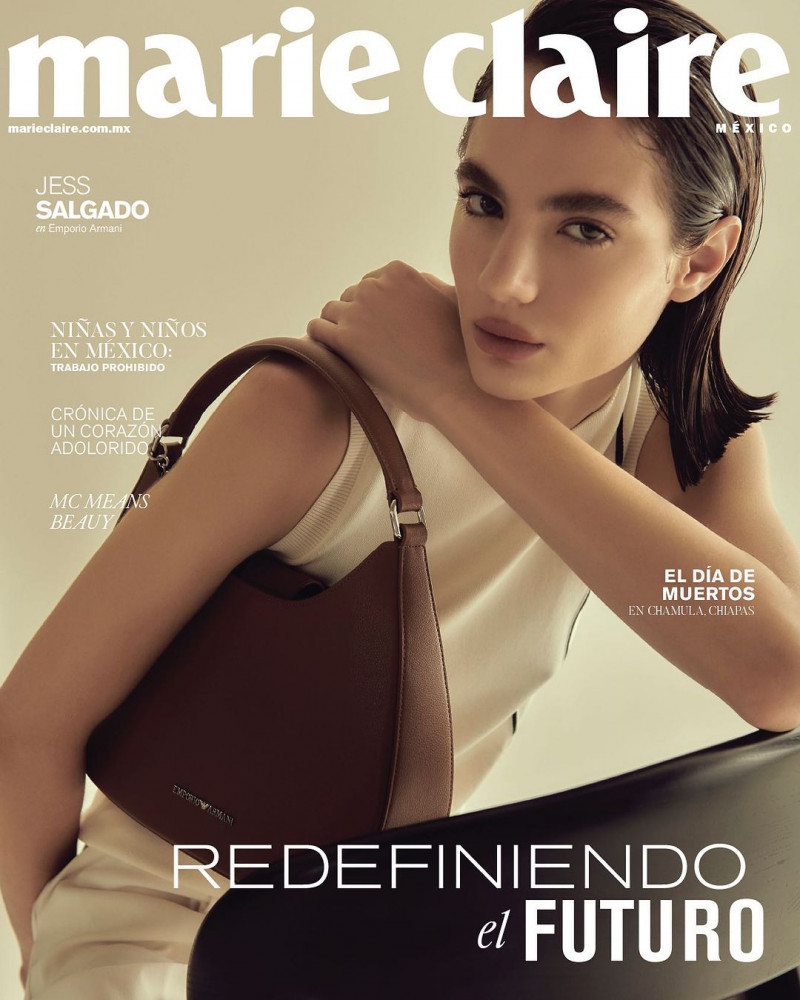 Jess Salgado featured on the Marie Claire Mexico cover from November 2023