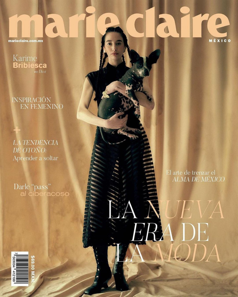 Karime Bribiesca featured on the Marie Claire Mexico cover from September 2023