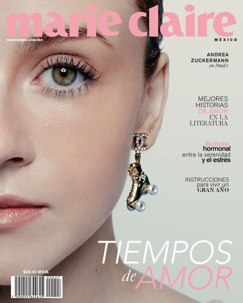 Andrea Zucki Zuckermann featured on the Marie Claire Mexico cover from February 2024