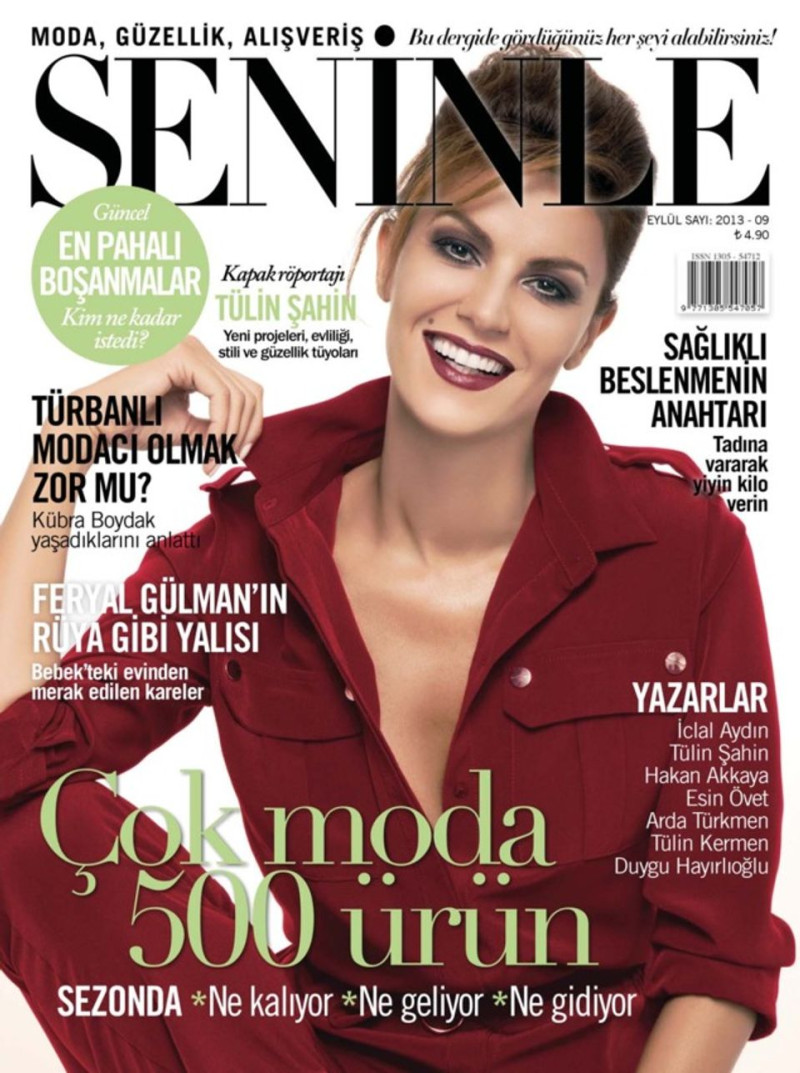 Tülin Sahin featured on the Seninle cover from September 2013