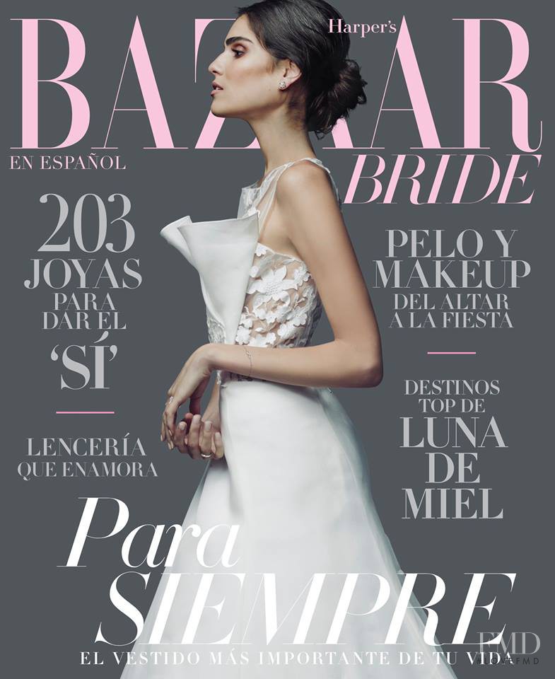 Alejandra Infante featured on the Harper\'s Bazaar Bride Mexico cover from December 2014