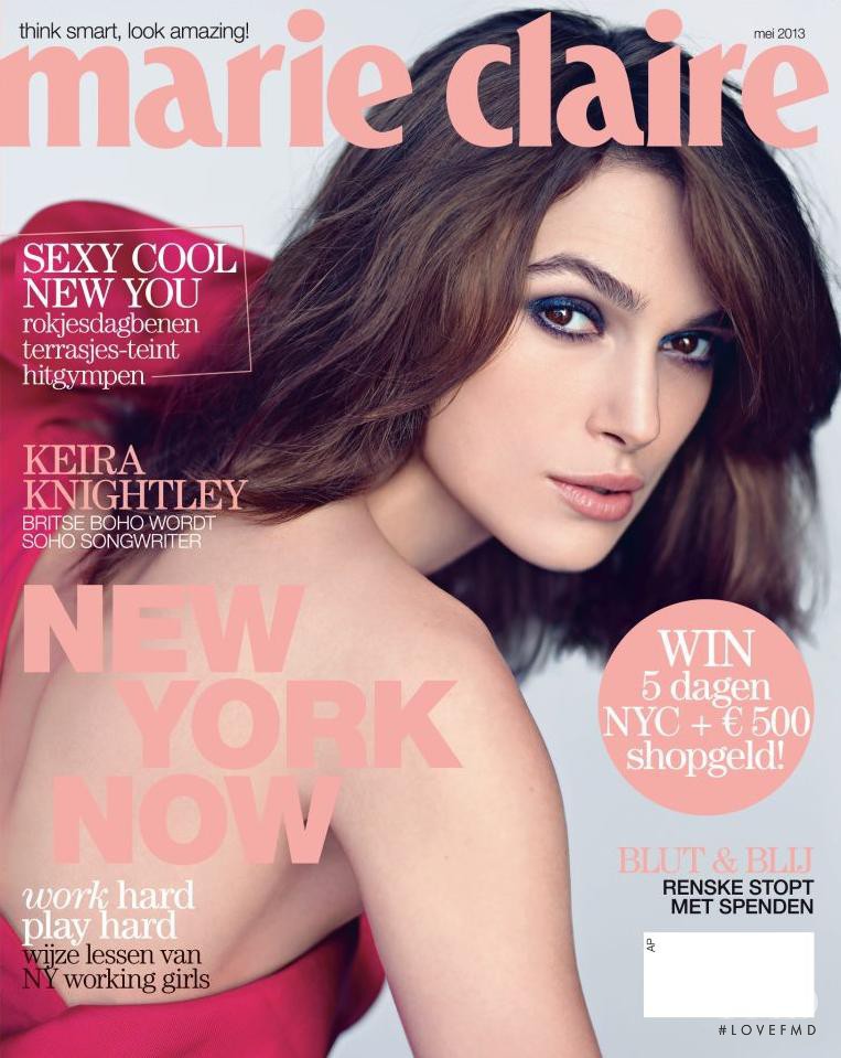 Keira Knightley featured on the Marie Claire Netherlands cover from May 2013