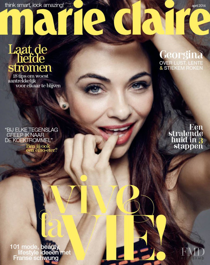 Georgina featured on the Marie Claire Netherlands cover from April 2014